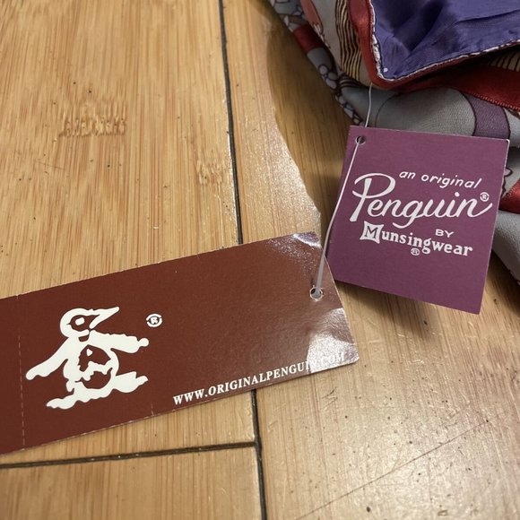 original penguin by munsingwear pleated gray floral silk skirt nwt Mrsp $250 10 - Picture 11 of 11